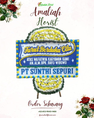 Papan Bunga Duka di Anak Petai